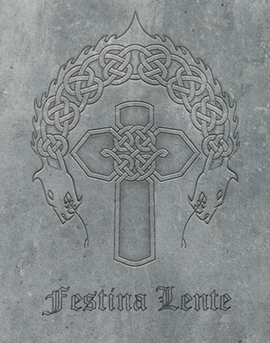 This iteration of the Celtic Dragon and Cross comes from Adobe Photoshop.