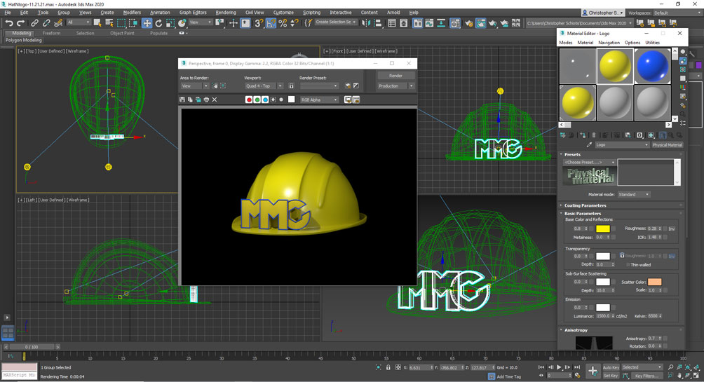 Screenshot of the 3DS MAX logo file.