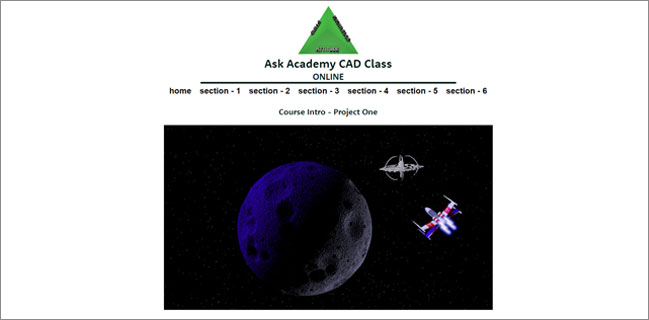 Screenshot of the start of project 1 at the ASK Academy.