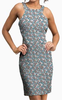 The imprezeurix pattern used on a sun dress.